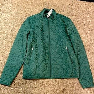 Star Wars Rebel Alliance Green Quilted Puffer Jacket -Size Medium (Unisex) NEW